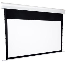 Tension Leinwand mit Maskierung und Seilspannsystem